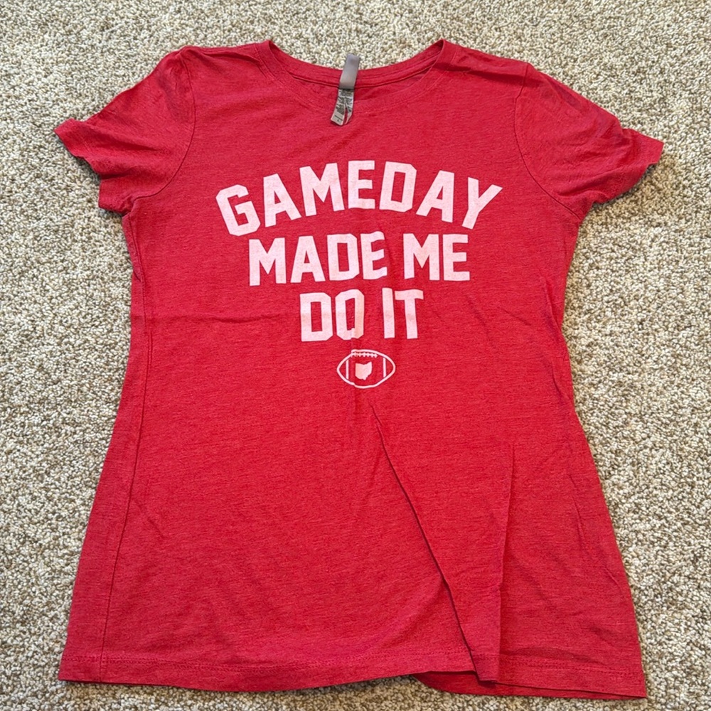 Ohio State Buckeyes Gameday made me do it tshirt OSU